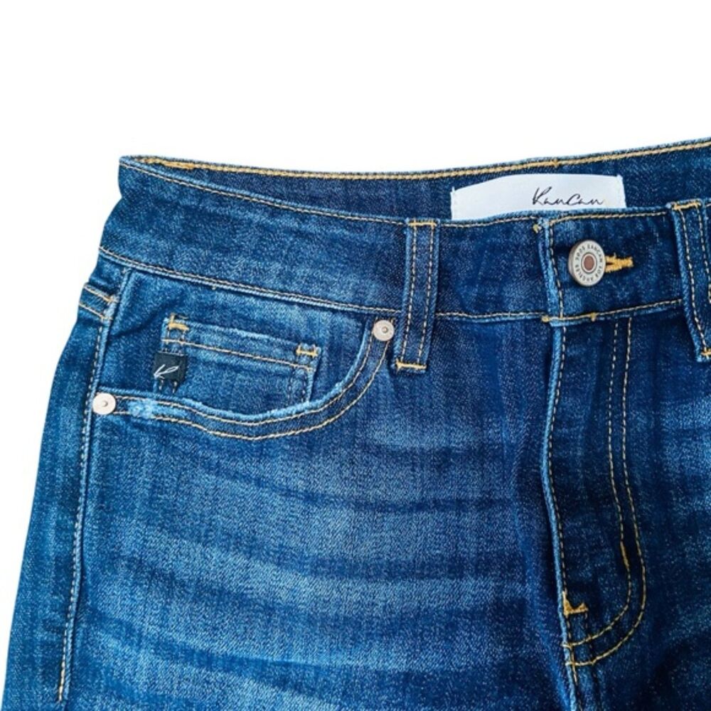 Kancan Mid Rise Super Skinny Dark Wash Jeans Size 7/27 - Picture 10 of 15
